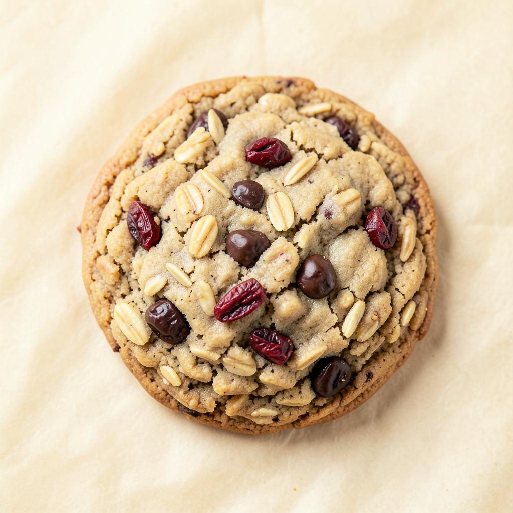 Old Fashion Chews oatmeal cookie with chocolate chips and cranberries, a made from scratch dessert in the Duke City